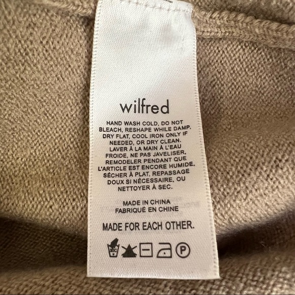 Wilfred Cyprie Turtleneck Merino Wool Sweater in Brown - Picture 15 of 16